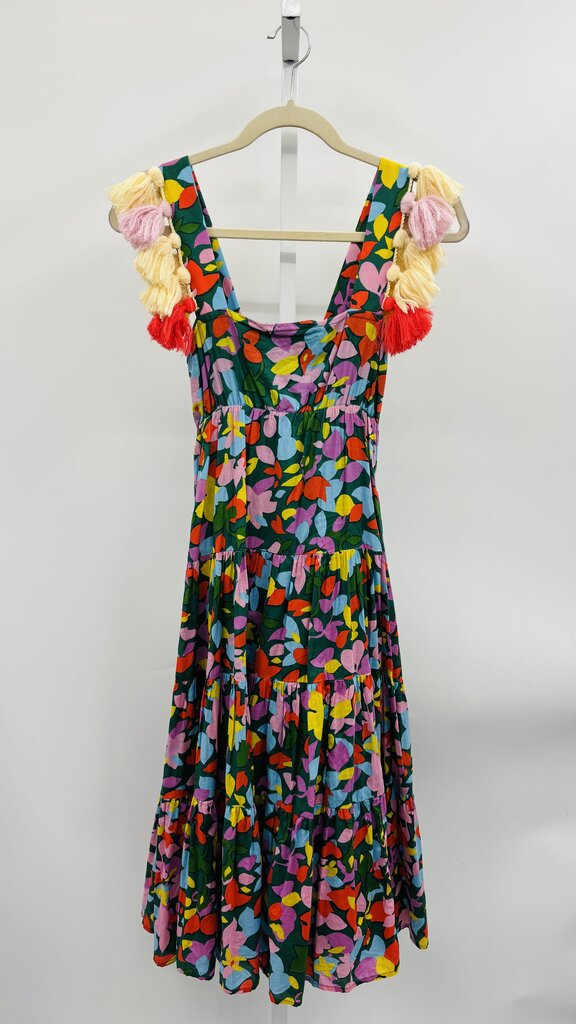 J. Crew Dress Green Multi XXS