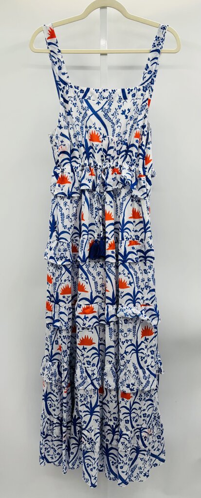 Ro's Garden Maxi Dress White/Blue M
