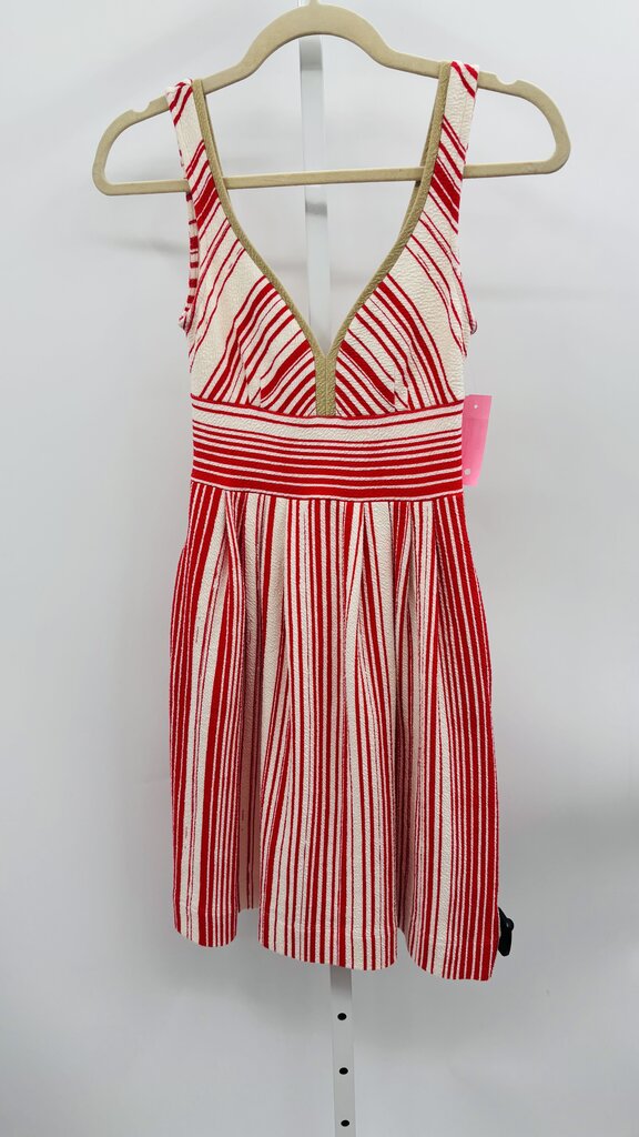 Postage Stamp Dress Red/White 0