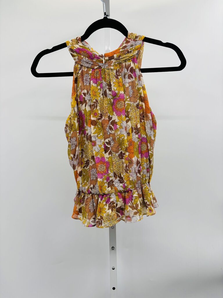 Veronica Beard Top Tan/Pink 4