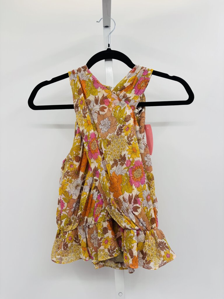 Veronica Beard Top Tan/Pink 4