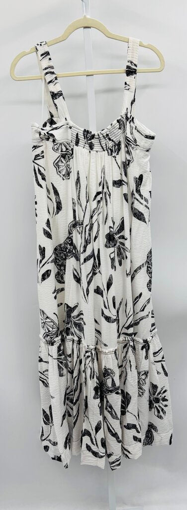 Anthropologie Maxi Dress Black/White XL
