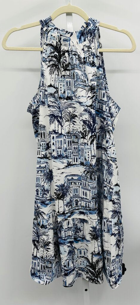 Calypso St. Barth Dress White/Blue L