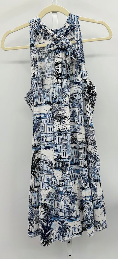 Calypso St. Barth Dress White/Blue L