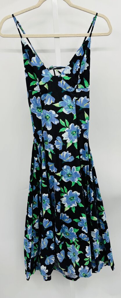 Free People Maxi Dress Black/Blue S