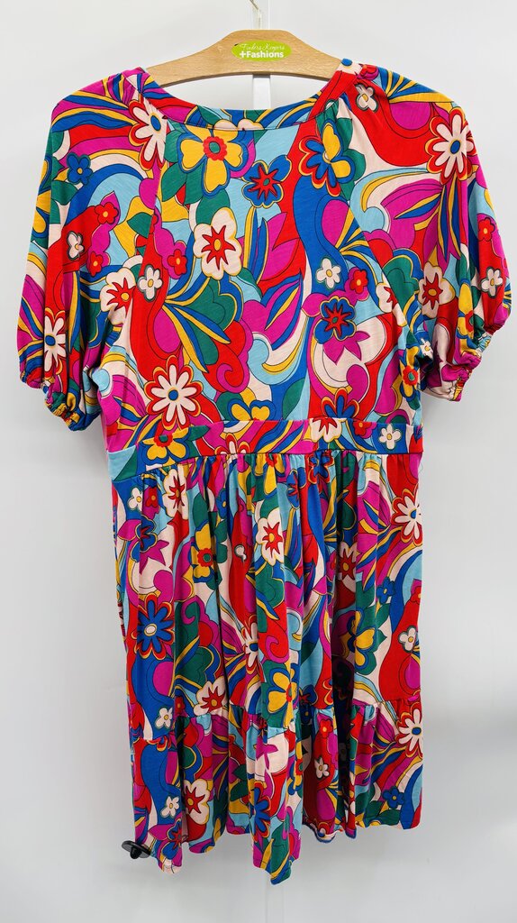 Boden Dress Plus Red/Pink 16/18