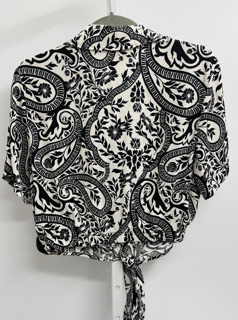 Rachel Zoe Top Black/White S