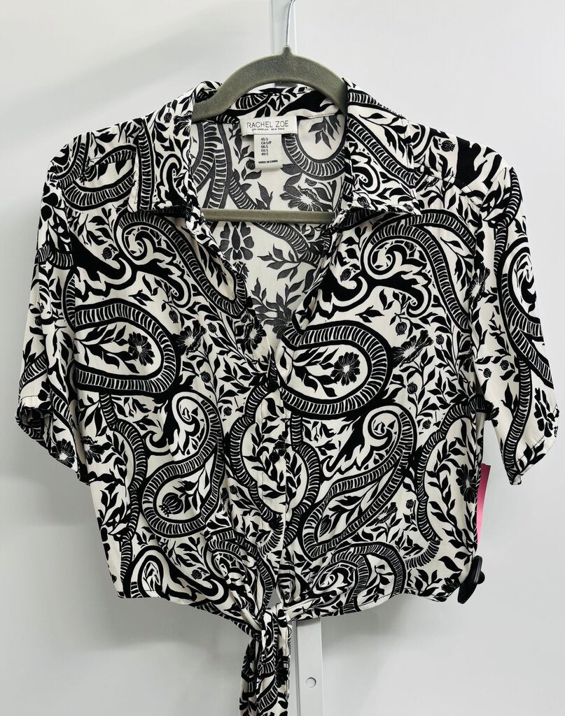 Rachel Zoe Top Black/White S