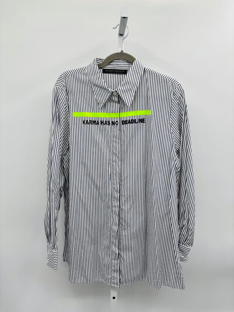 Marina Rinaldi Blouse White/Grey 14