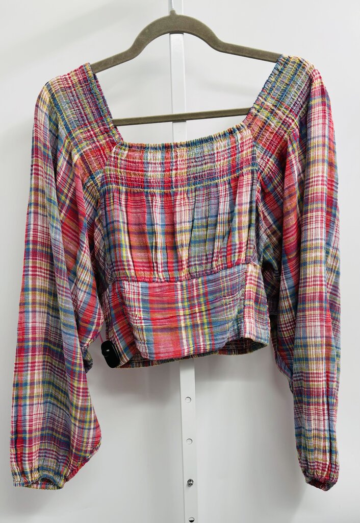 Free People Top Blue/Red XS