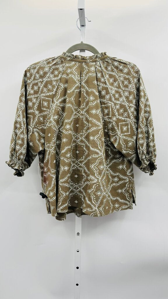 Omika Blouse Green/Blue M