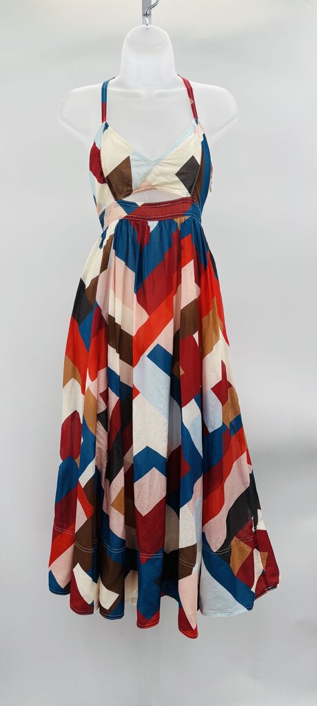 Banana Republic Maxi Dress Red/Blue 10