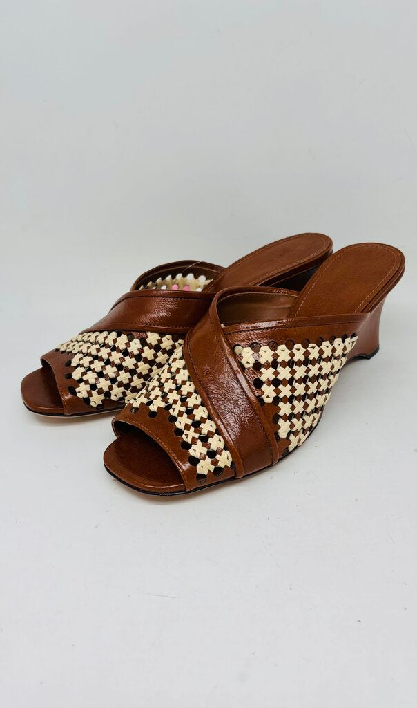 Tory Burch Wedge Brown 9.5