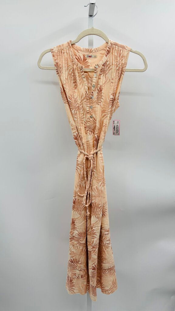 Faherty Maxi Dress Peach Tan XS
