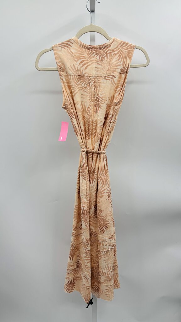 Faherty Maxi Dress Peach Tan XS
