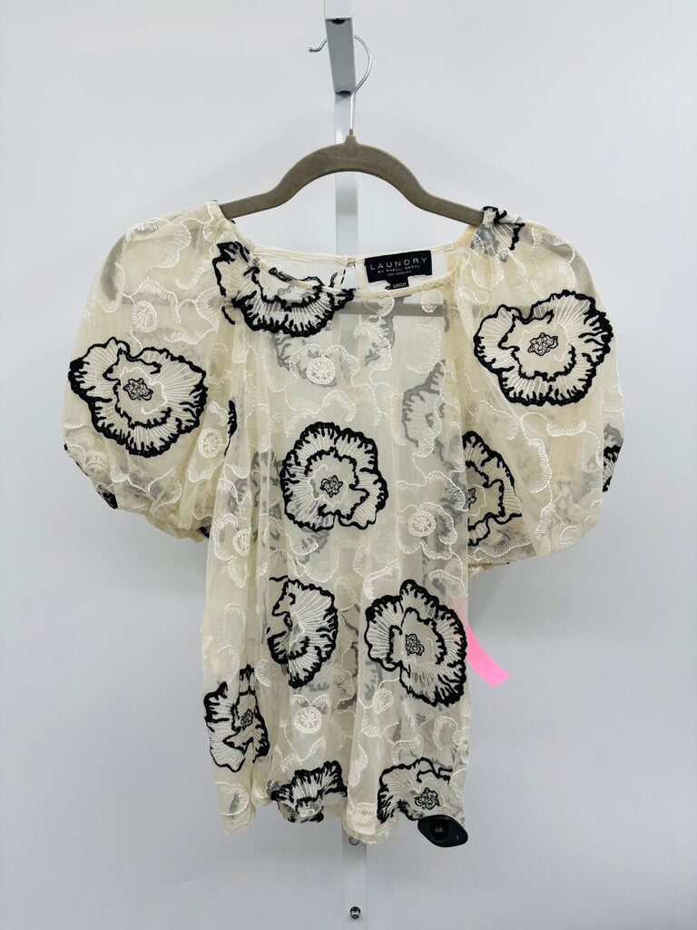 Laundry by Shelli Segal Blouse Black/White S