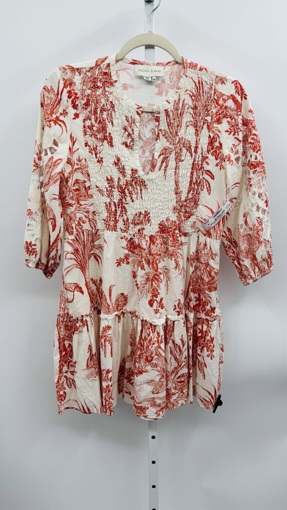 Sachin + Babi Dress White/ Orange XS
