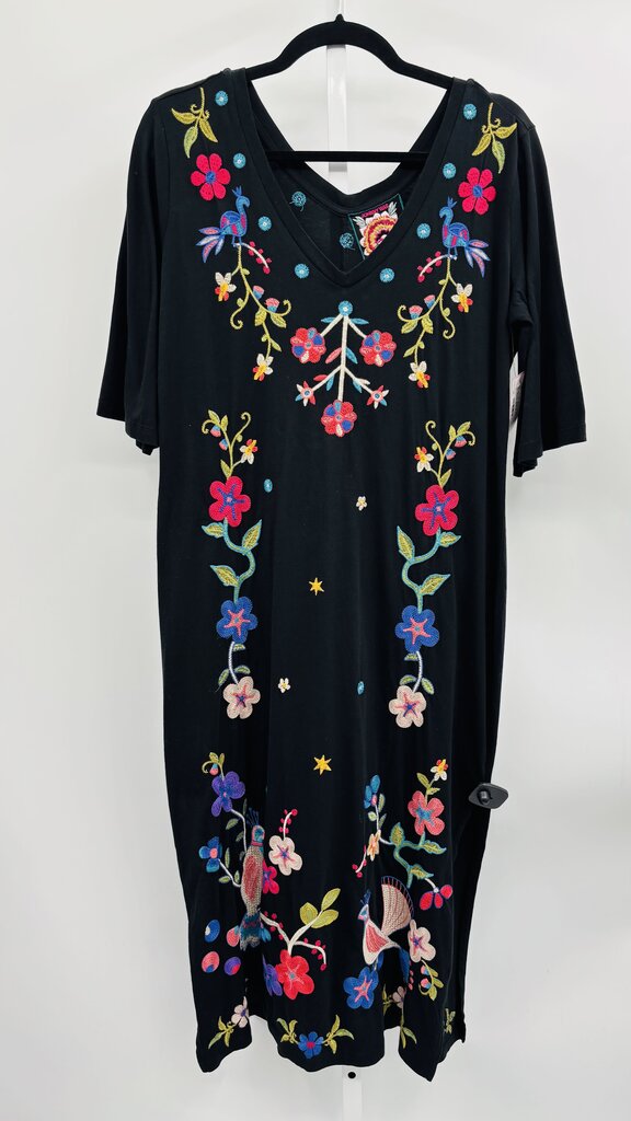 Johnny Was Dress Black Multi S