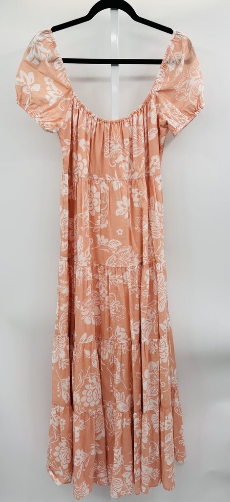 Johnny Was Maxi Dress Peach/ White S