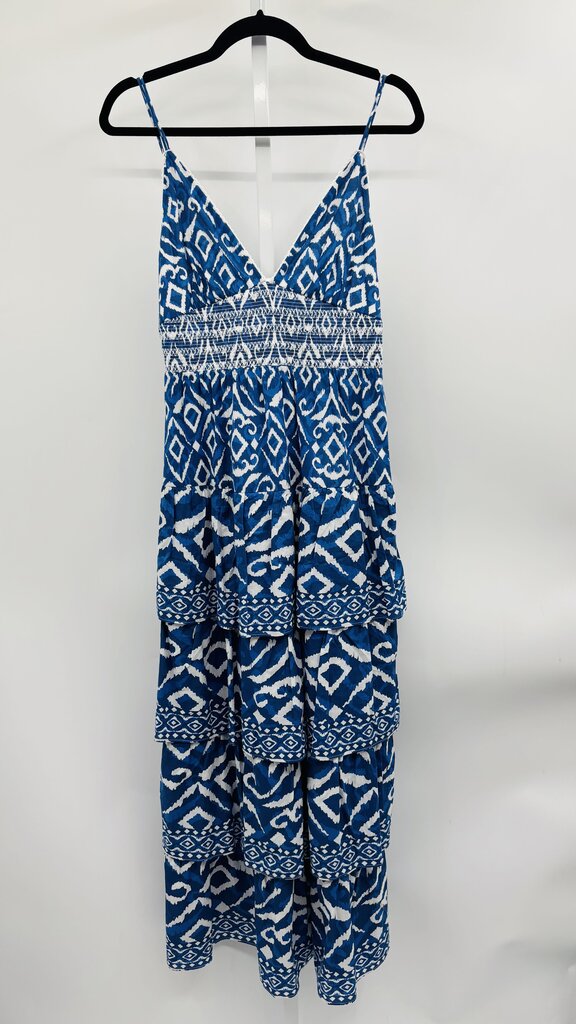 Caroline Constas Maxi Dress Blue/White S