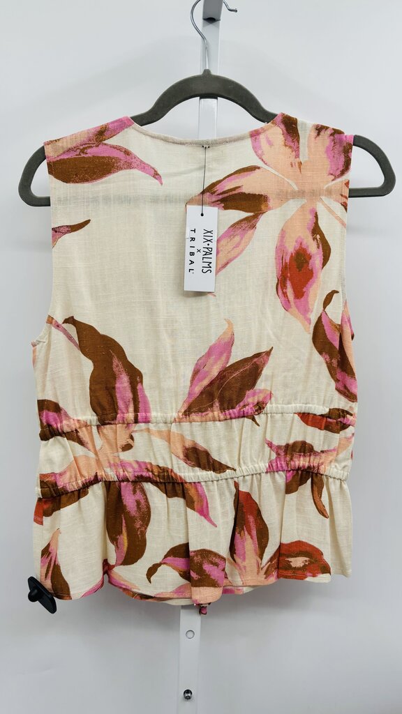 Tribal Top Tan/Pink Small