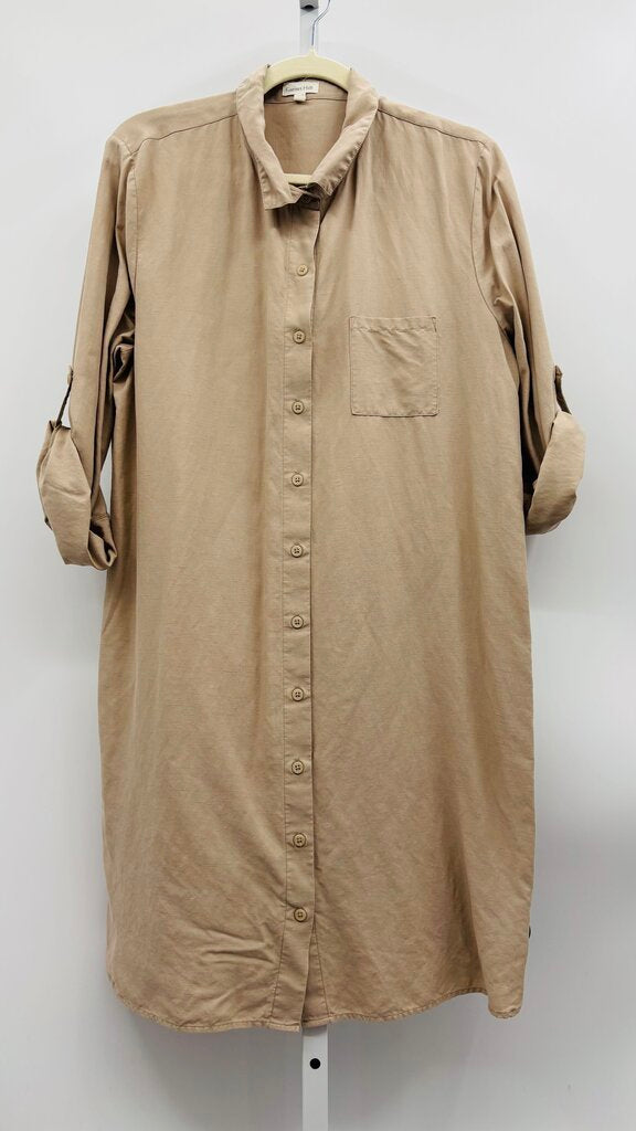Garnet Hill Dress Beige 12