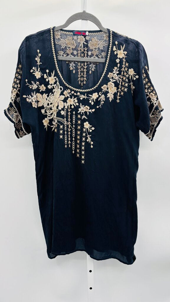 Johnny Was Blouse Navy S