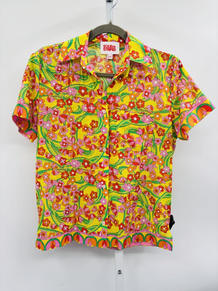 Solid & Striped Shirt Yellow XS