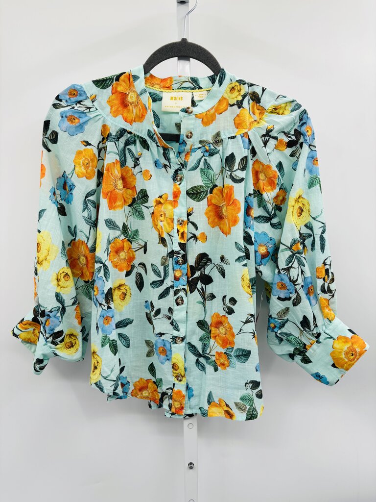 Maeve Blouse Teal XXS
