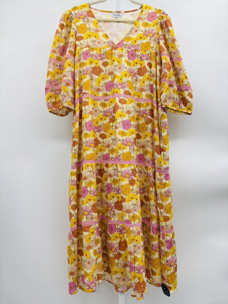 Olivia James Maxi Dress Yellow M
