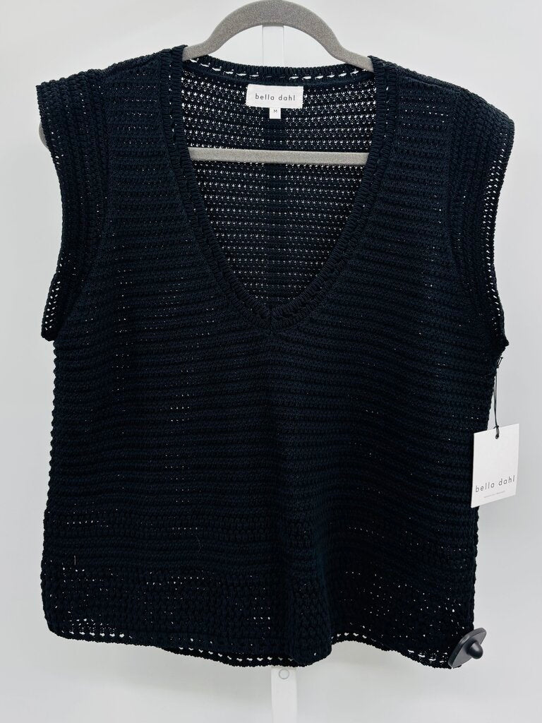 Bella Dahl Sweater Vest Black M