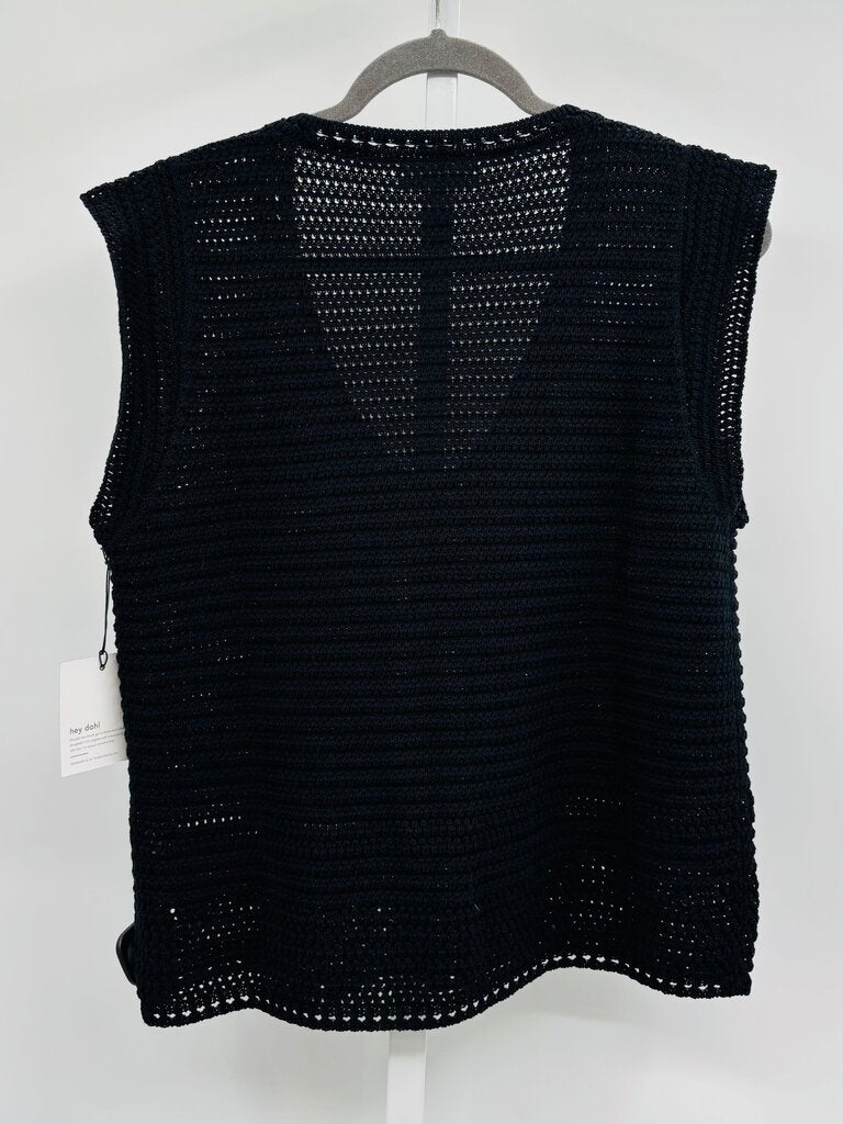 Bella Dahl Sweater Vest Black M