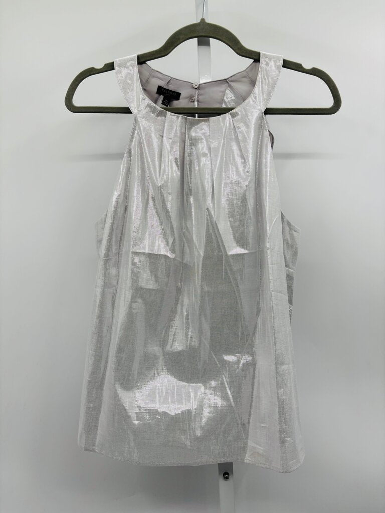 Talbots Top Silver 12