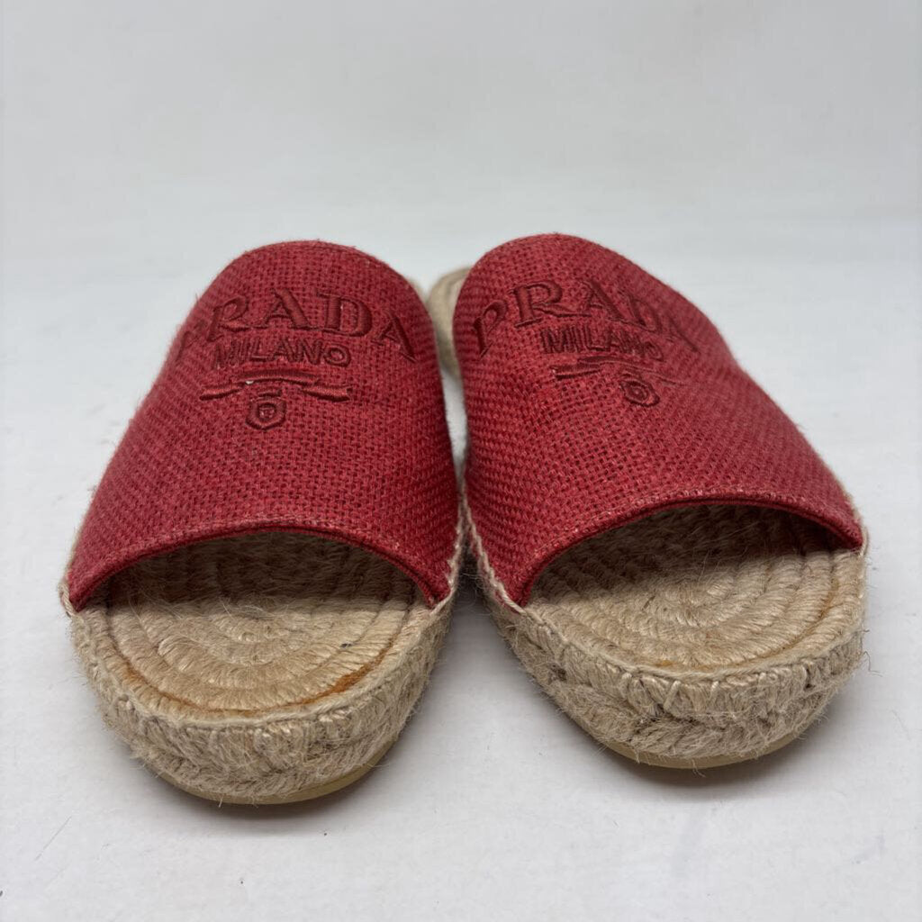 Prada LUXURY SHOES Red 8.5