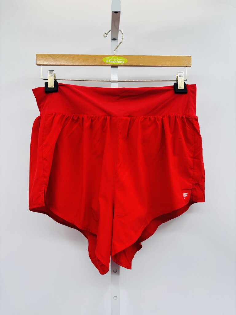 Fabletics Active Shorts Plus Red 1X