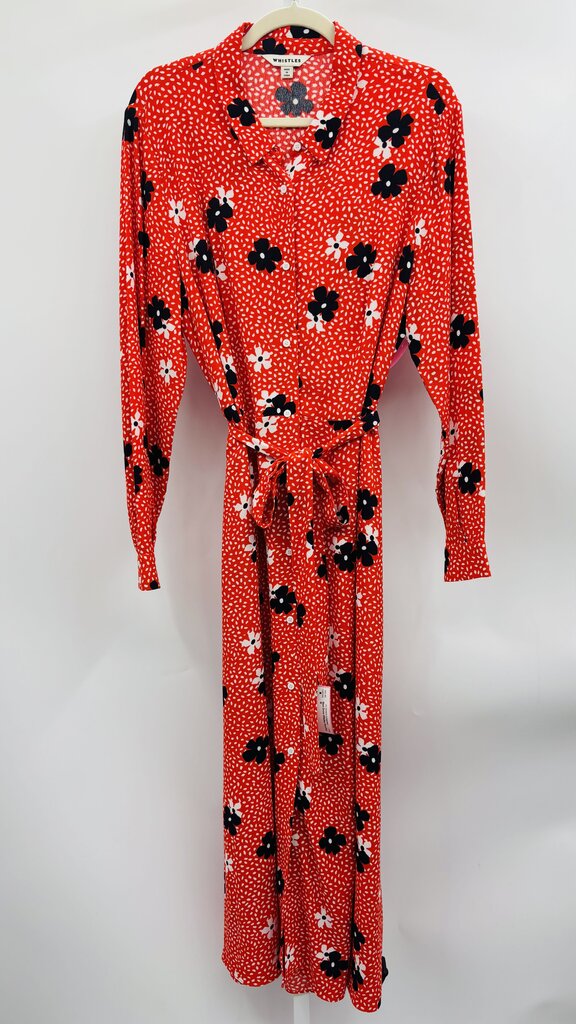 Whistles Maxi Dress Red 10