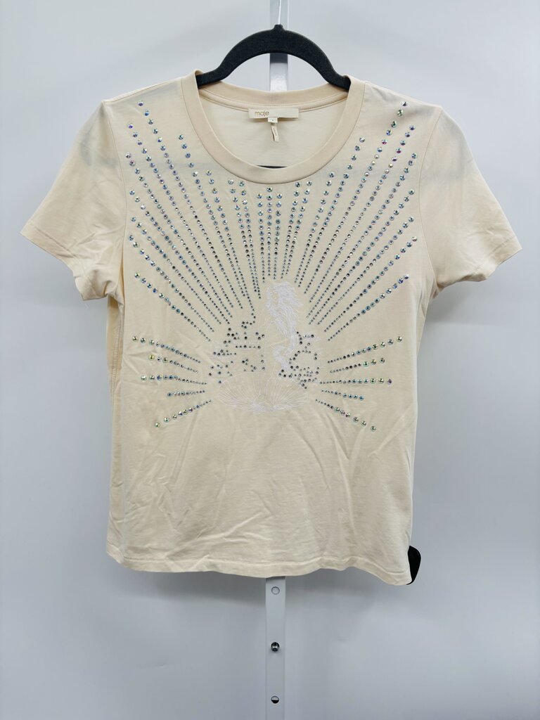 Maje T-Shirt Beige S