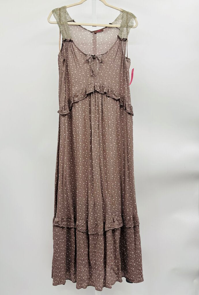Wrap Maxi Dress Taupe 10/M