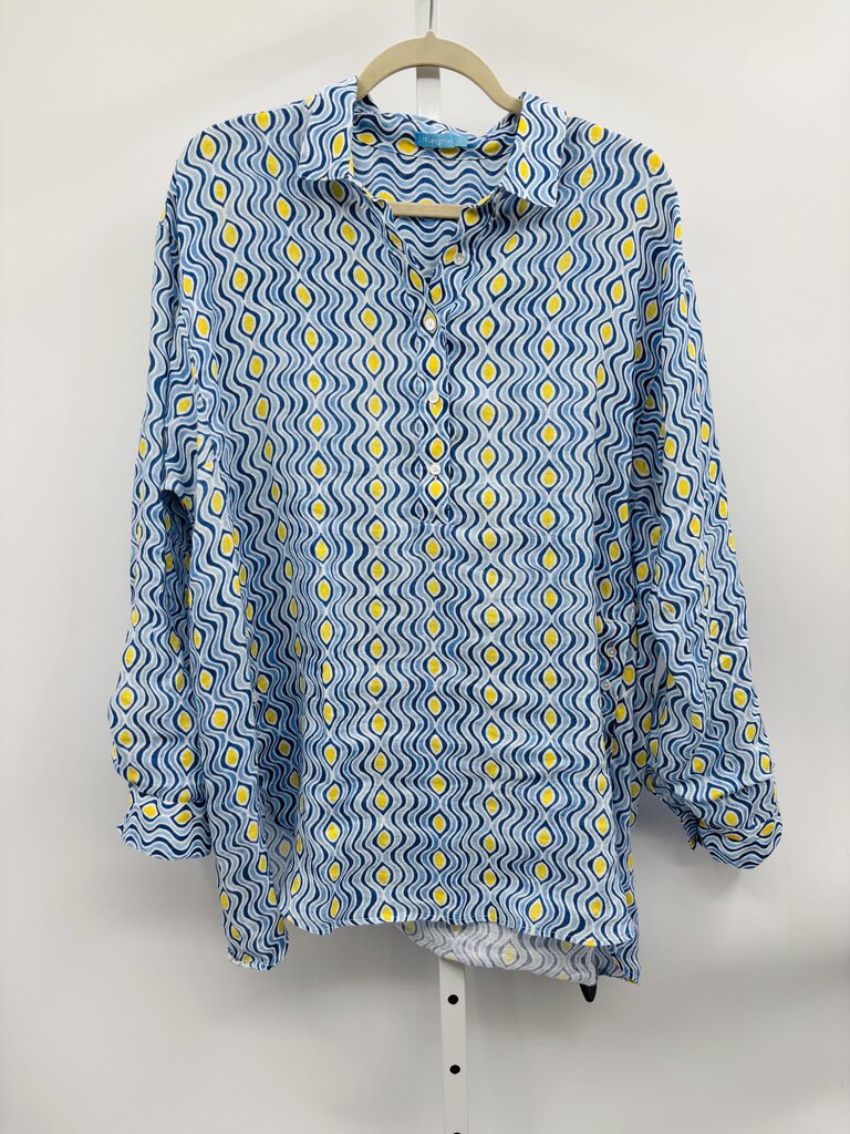 J. McLaughlin Shirt Blue XL