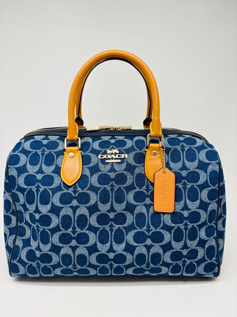 Coach Handbag Denim Signature