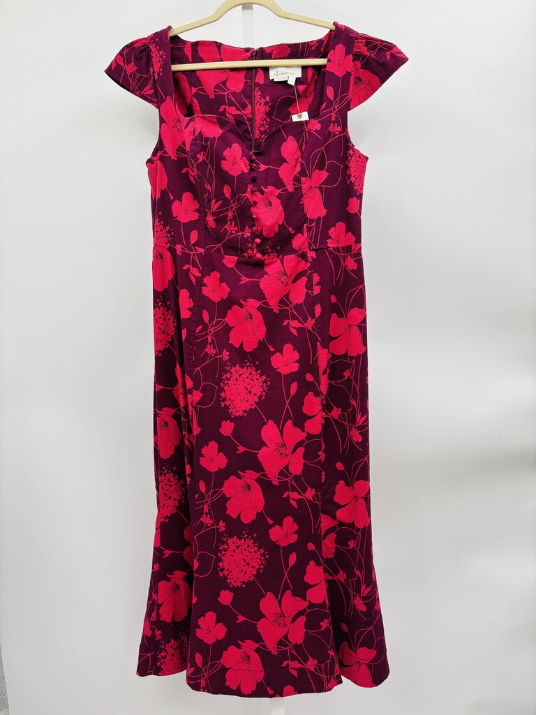 Anthropologie Dress Burgundy L
