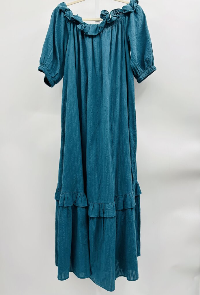 Anthropologie Maxi Dress Teal M