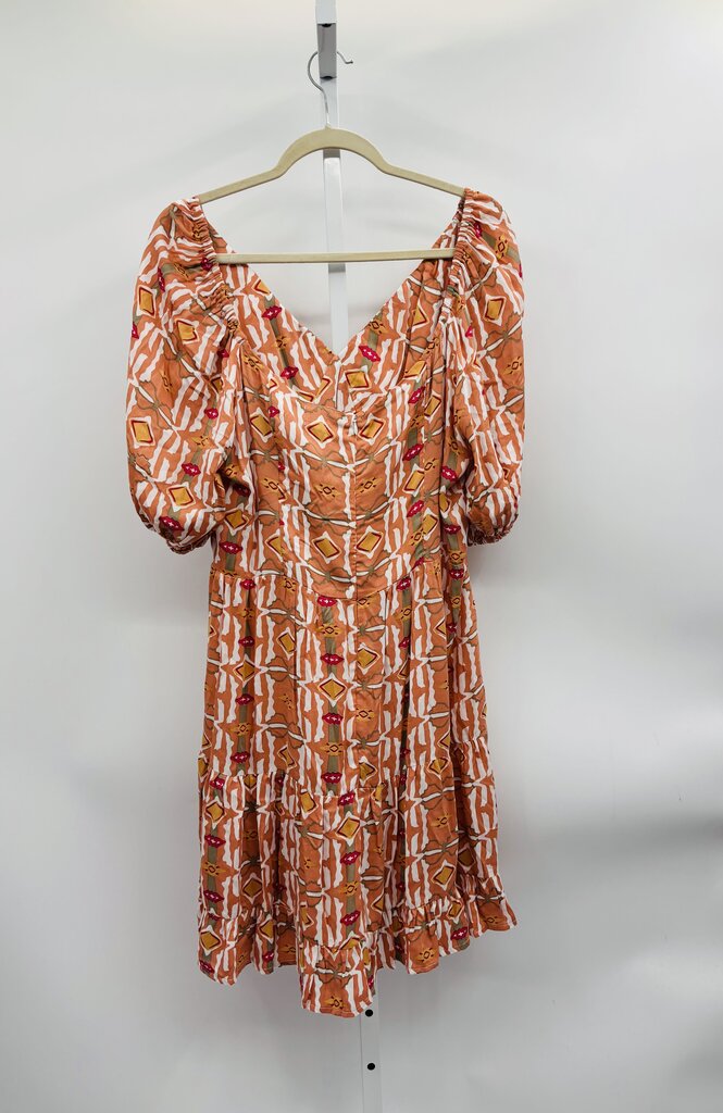 Phie Collective Dress Orange/White M