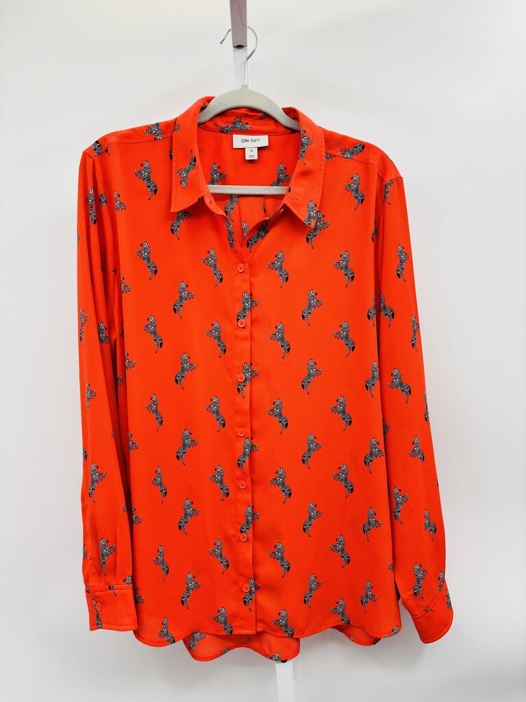 On 34th Blouse Red XL