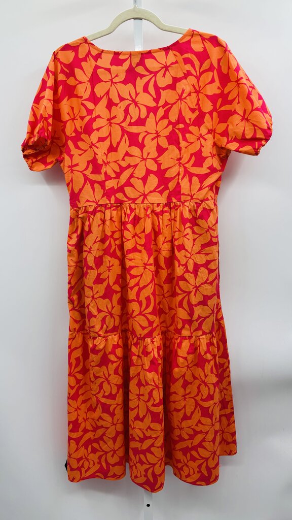 J. Crew Dress Orange/Pink 12