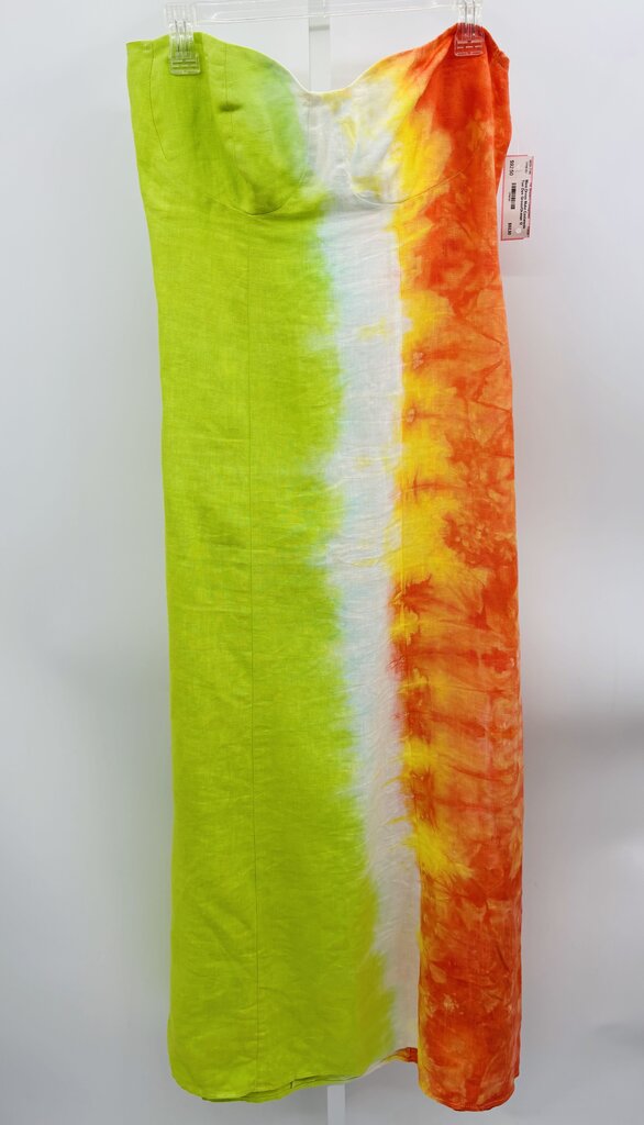 Malvi Castaneda Maxi Dress Green/Orange 12