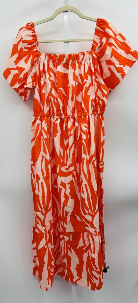 NAOO Dress Orange/White L