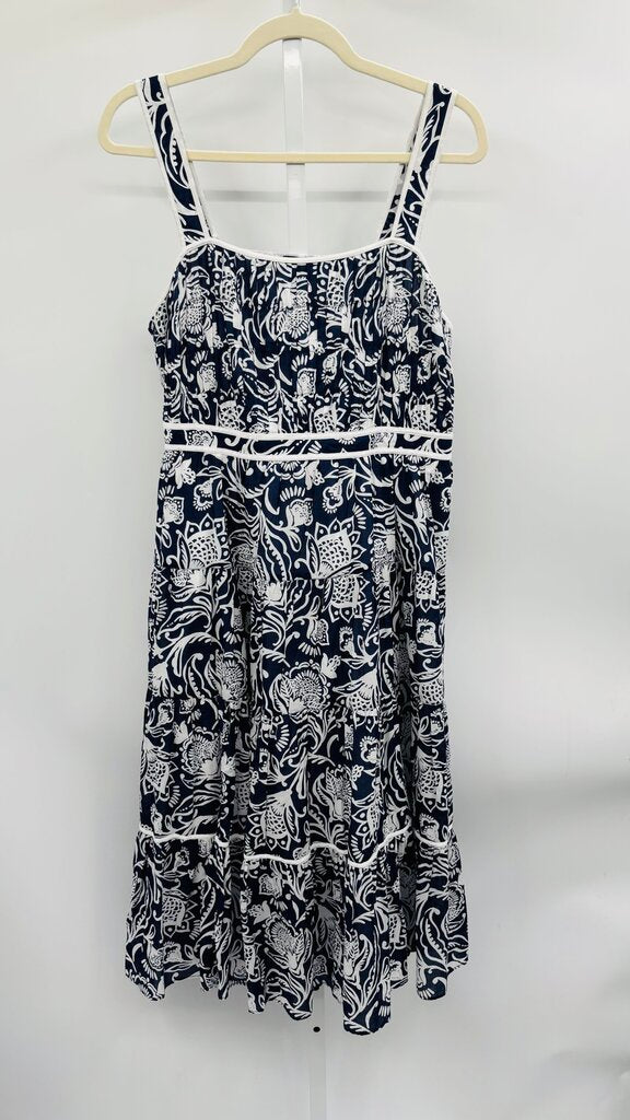 Talbots Maxi Dress Navy 12