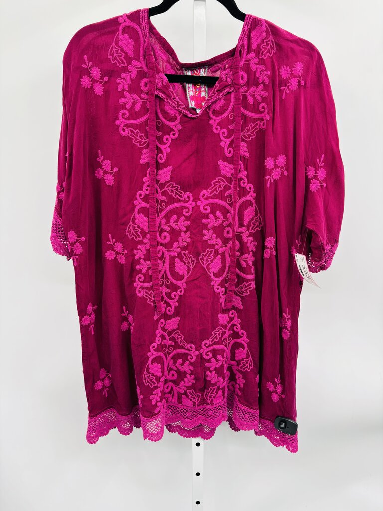 Johnny Was Tunic Purple L