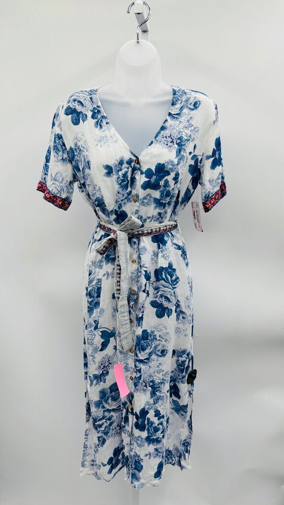 Johnny Was Workshop Dress Blue XS
